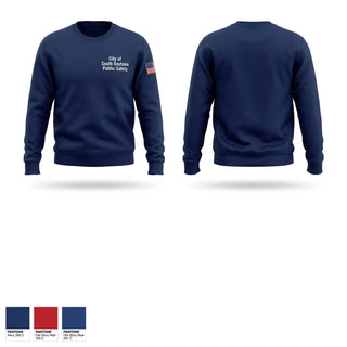 Crew Neck Sweatshirt, City of South Daytona Public Safety, Police, Teamtime, Team time, sublimation, custom sports apparel, team uniforms, spirit wear, spiritwear, sports uniforms, custom shirts, team store, custom team store, fundraiser sports, apparel fundraiser