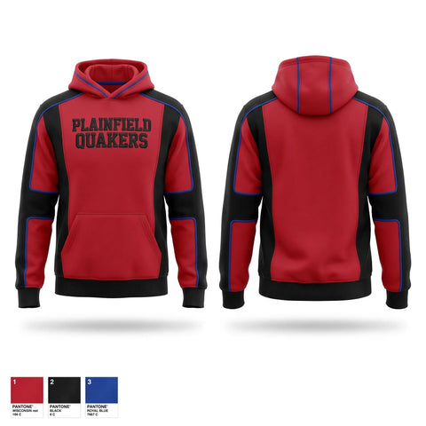 Hoodie, Plainfield Quakers, Wrestling, Teamtime, Team time, sublimation, custom sports apparel, team uniforms, spirit wear, spiritwear, sports uniforms, custom shirts, team store, custom team store, fundraiser sports, apparel fundraiser