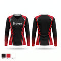 Braves Women's Long Sleeve V-neck Shirt - 1