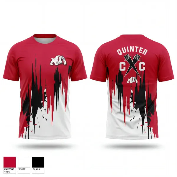 Old School Cotton Feel Shirt, Quinter Bulldogs, Cross Country, Teamtime, Team time, sublimation, custom sports apparel, team uniforms, spirit wear, spiritwear, sports uniforms, custom shirts, team store, custom team store, fundraiser sports, apparel fundraiser