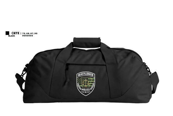 Duffle Bag, Mayflower Police Department, Police, Teamtime, Team time, sublimation, custom sports apparel, team uniforms, spirit wear, spiritwear, sports uniforms, custom shirts, team store, custom team store, fundraiser sports, apparel fundraiser