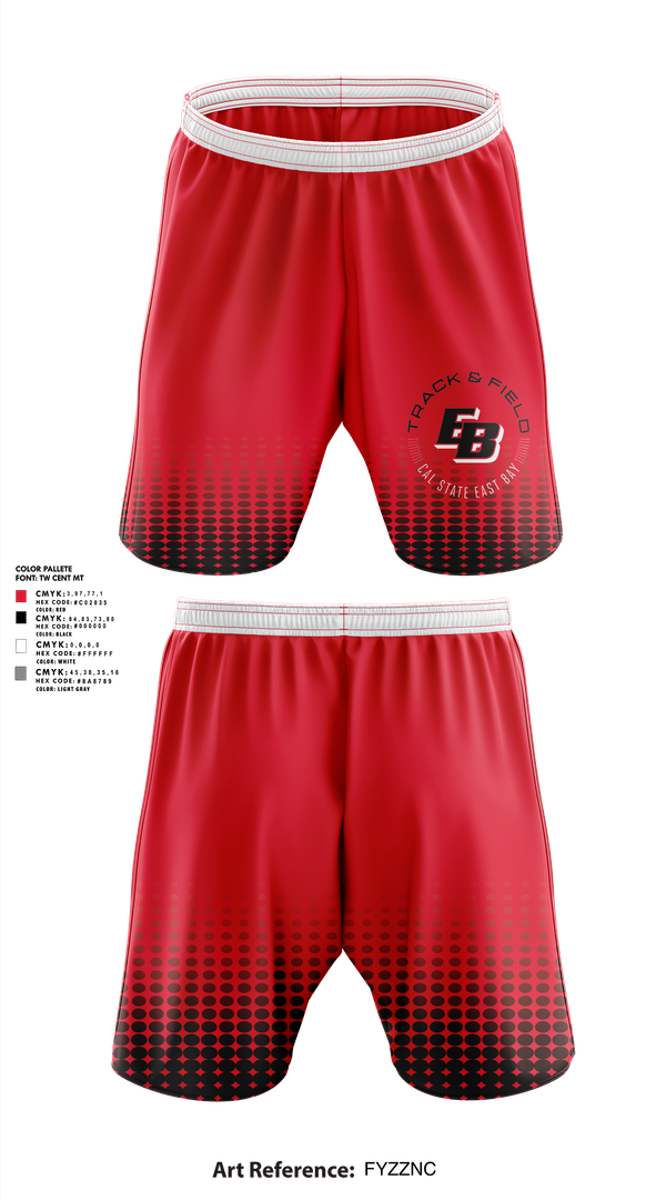 Athletic Shorts With Pockets, CSU East Bay Track & Field, Track & Field, Teamtime, Team time, sublimation, custom sports apparel, team uniforms, spirit wear, spiritwear, sports uniforms, custom shirts, team store, custom team store, fundraiser sports, apparel fundraiser