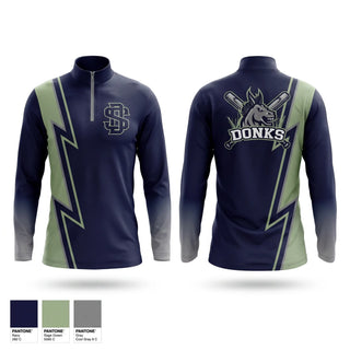 Quarter Zip Jacket, Swamp Donks, Baseball, Teamtime, Team time, sublimation, custom sports apparel, team uniforms, spirit wear, spiritwear, sports uniforms, custom shirts, team store, custom team store, fundraiser sports, apparel fundraiser