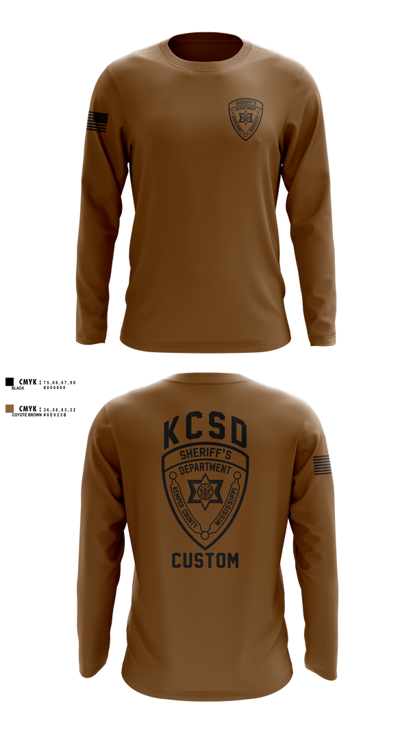 Long Sleeve Performance Shirt, Kemper County Sheriff’s Office, Police, Teamtime, Team time, sublimation, custom sports apparel, team uniforms, spirit wear, spiritwear, sports uniforms, custom shirts, team store, custom team store, fundraiser sports, apparel fundraiser