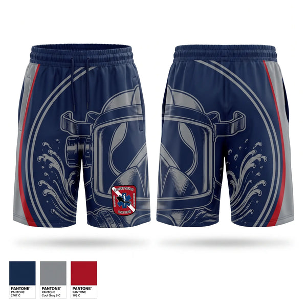 Athletic Shorts With Pockets, Calvert County Rescue Dive Team, Fire Department, Teamtime, Team time, sublimation, custom sports apparel, team uniforms, spirit wear, spiritwear, sports uniforms, custom shirts, team store, custom team store, fundraiser sports, apparel fundraiser