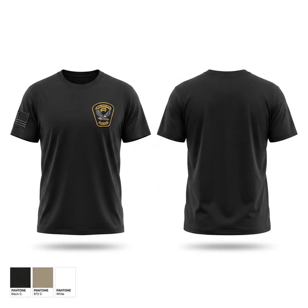 Old School Cotton Feel Shirt, Millington Police Department, Police, Teamtime, Team time, sublimation, custom sports apparel, team uniforms, spirit wear, spiritwear, sports uniforms, custom shirts, team store, custom team store, fundraiser sports, apparel fundraiser