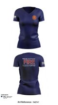 Rescue Fire Company 97502473 Women's Short Sleeve V-neck Shirt - 6