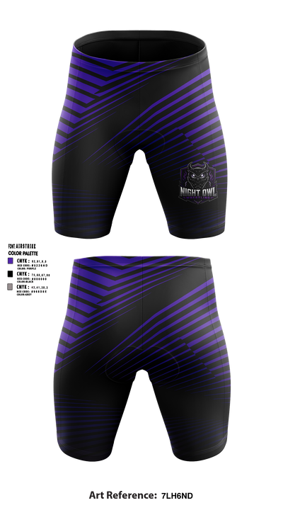 NIGHT OWL WRESTLING Men's Compression Shorts - 5