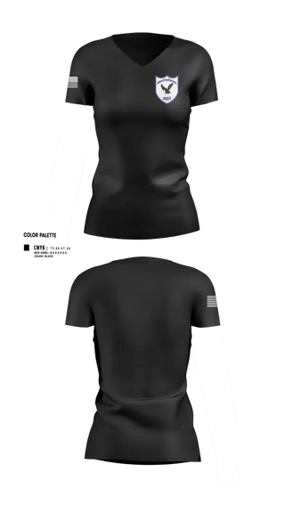 Womens Short Sleeve Vneck Shirt, Norristown Eagle Battalion, Army, Teamtime, Team time, sublimation, custom sports apparel, team uniforms, spirit wear, spiritwear, sports uniforms, custom shirts, team store, custom team store, fundraiser sports, apparel fundraiser