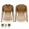 Cali love Women's Long Sleeve V-neck Shirt - 1