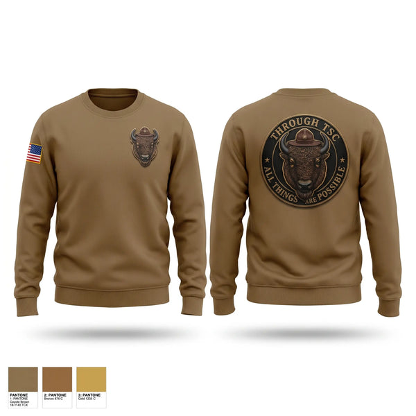 Crew Neck Sweatshirt, Camp Edwards Training Site, National Guard, Teamtime, Team time, sublimation, custom sports apparel, team uniforms, spirit wear, spiritwear, sports uniforms, custom shirts, team store, custom team store, fundraiser sports, apparel fundraiser