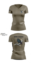 528th company 77258134 Women's Short Sleeve V-neck Shirt - 21