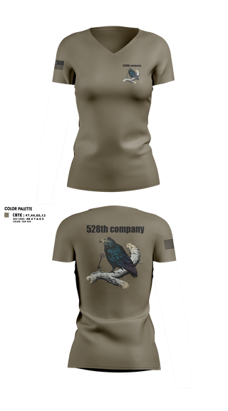 Womens Short Sleeve Vneck Shirt, 528th company, Army, Teamtime, Team time, sublimation, custom sports apparel, team uniforms, spirit wear, spiritwear, sports uniforms, custom shirts, team store, custom team store, fundraiser sports, apparel fundraiser