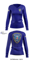 Port Authority Police 67694439 Women's Long Sleeve V-neck Shirt - 101