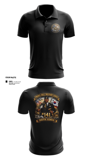 Short Sleeve Performance Polo, Prince Hall Military Lodge #141, , Teamtime, Team time, sublimation, custom sports apparel, team uniforms, spirit wear, spiritwear, sports uniforms, custom shirts, team store, custom team store, fundraiser sports, apparel fundraiser