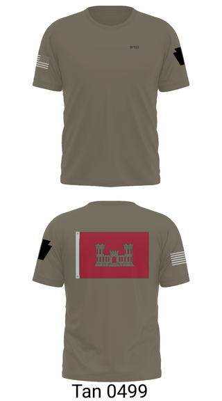 Short Sleeve Performance Shirt, B 103 EN BN, National Guard, Teamtime, Team time, sublimation, custom sports apparel, team uniforms, spirit wear, spiritwear, sports uniforms, custom shirts, team store, custom team store, fundraiser sports, apparel fundraiser
