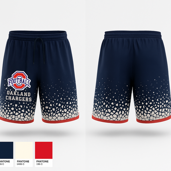 Athletic Shorts With Pockets, Oakland Chargers, , Teamtime, Team time, sublimation, custom sports apparel, team uniforms, spirit wear, spiritwear, sports uniforms, custom shirts, team store, custom team store, fundraiser sports, apparel fundraiser