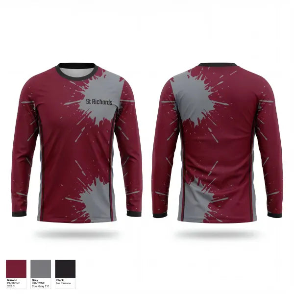 Long Sleeve Performance Shirt, St. Richards, Baseball, Teamtime, Team time, sublimation, custom sports apparel, team uniforms, spirit wear, spiritwear, sports uniforms, custom shirts, team store, custom team store, fundraiser sports, apparel fundraiser