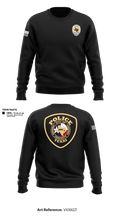 Crockett Police Department 97881074 Crew Neck Sweatshirt - 1