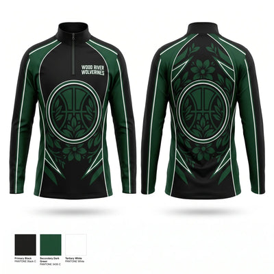 Wood River Wolverines Quarter Zip Jacket - 1