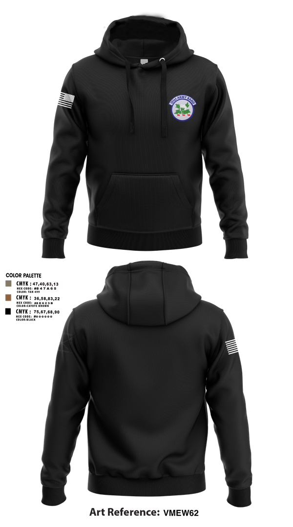 Hoodie, 151st Army Band, , Teamtime, Team time, sublimation, custom sports apparel, team uniforms, spirit wear, spiritwear, sports uniforms, custom shirts, team store, custom team store, fundraiser sports, apparel fundraiser