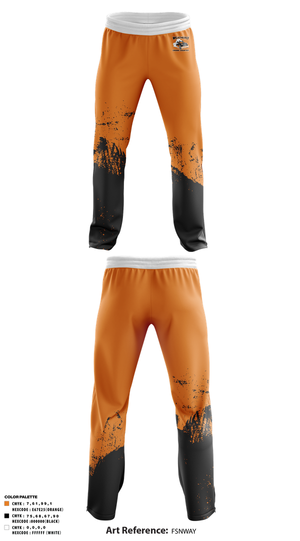Sweatpants, Weatherly Wreckers Cross Country, Cross Country, Teamtime, Team time, sublimation, custom sports apparel, team uniforms, spirit wear, spiritwear, sports uniforms, custom shirts, team store, custom team store, fundraiser sports, apparel fundraiser