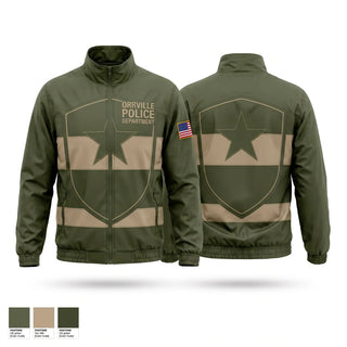 Windbreaker, Orrville Police Department, Police, Teamtime, Team time, sublimation, custom sports apparel, team uniforms, spirit wear, spiritwear, sports uniforms, custom shirts, team store, custom team store, fundraiser sports, apparel fundraiser