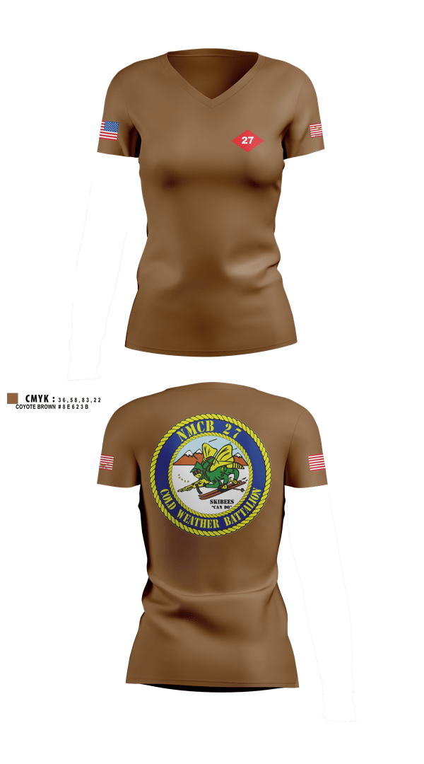 Womens Short Sleeve Vneck Shirt, NMCB  27, Navy, Teamtime, Team time, sublimation, custom sports apparel, team uniforms, spirit wear, spiritwear, sports uniforms, custom shirts, team store, custom team store, fundraiser sports, apparel fundraiser