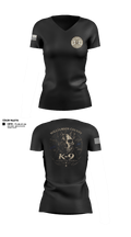 Williamson County K-9 Unit 61975120 Women's Short Sleeve V-neck Shirt - 12