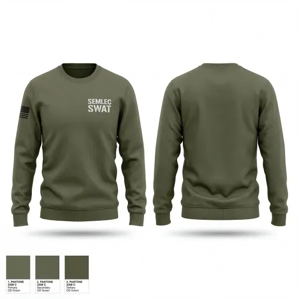 Crew Neck Sweatshirt, SEMLEC SWAT, Police, Teamtime, Team time, sublimation, custom sports apparel, team uniforms, spirit wear, spiritwear, sports uniforms, custom shirts, team store, custom team store, fundraiser sports, apparel fundraiser