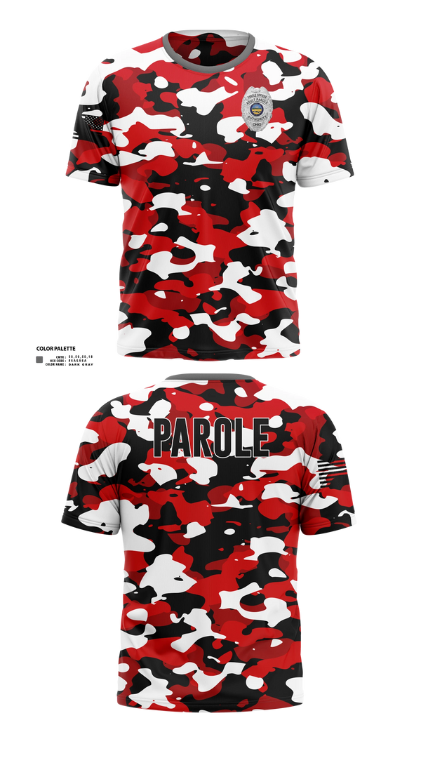 Short Sleeve Performance Shirt, Adult Parole Authority, Police, Teamtime, Team time, sublimation, custom sports apparel, team uniforms, spirit wear, spiritwear, sports uniforms, custom shirts, team store, custom team store, fundraiser sports, apparel fundraiser