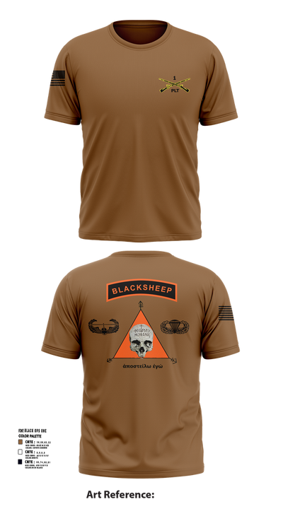 1st PLT B Co 1-173IN 18514147 Short Sleeve Performance Shirt - 25