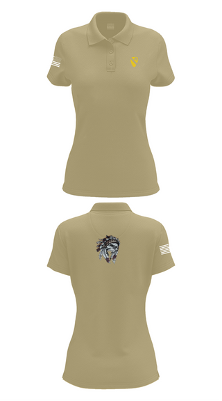 Womens Short Sleeve Performance Polo, 6-9 Cavalry Regiment, , Teamtime, Team time, sublimation, custom sports apparel, team uniforms, spirit wear, spiritwear, sports uniforms, custom shirts, team store, custom team store, fundraiser sports, apparel fundraiser