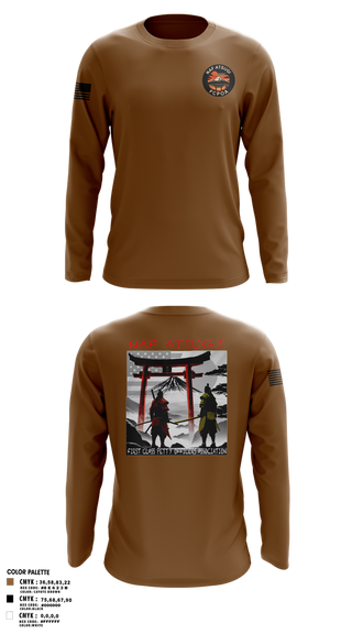 Long Sleeve Performance Shirt, NAF ATSUGI FCPOA, Navy, Teamtime, Team time, sublimation, custom sports apparel, team uniforms, spirit wear, spiritwear, sports uniforms, custom shirts, team store, custom team store, fundraiser sports, apparel fundraiser