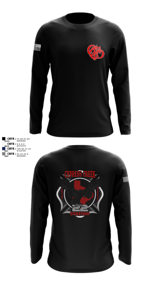 Long Sleeve Performance Shirt, Cy creek fire 22, , Teamtime, Team time, sublimation, custom sports apparel, team uniforms, spirit wear, spiritwear, sports uniforms, custom shirts, team store, custom team store, fundraiser sports, apparel fundraiser