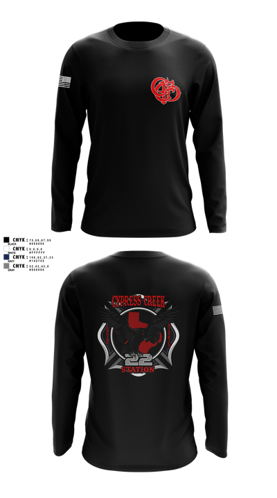 Cy creek fire 22 83530628 Long Sleeve Performance Shirt 50