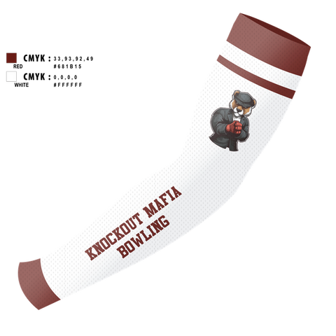 Arm Sleeve, Knockout Mafia, Bowling, Teamtime, Team time, sublimation, custom sports apparel, team uniforms, spirit wear, spiritwear, sports uniforms, custom shirts, team store, custom team store, fundraiser sports, apparel fundraiser