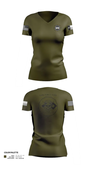 Womens Short Sleeve Vneck Shirt, , National Guard, Teamtime, Team time, sublimation, custom sports apparel, team uniforms, spirit wear, spiritwear, sports uniforms, custom shirts, team store, custom team store, fundraiser sports, apparel fundraiser