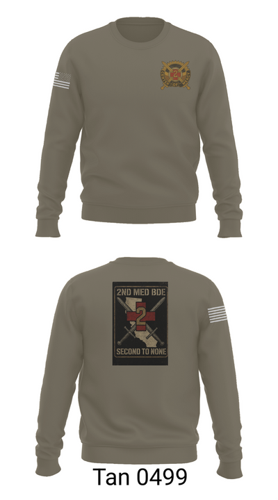 2nd Medical Brigade 60823726 Crew Neck Sweatshirt - 65
