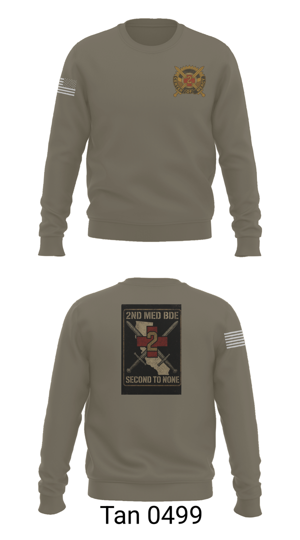 Crew Neck Sweatshirt, 2nd Medical Brigade, , Teamtime, Team time, sublimation, custom sports apparel, team uniforms, spirit wear, spiritwear, sports uniforms, custom shirts, team store, custom team store, fundraiser sports, apparel fundraiser
