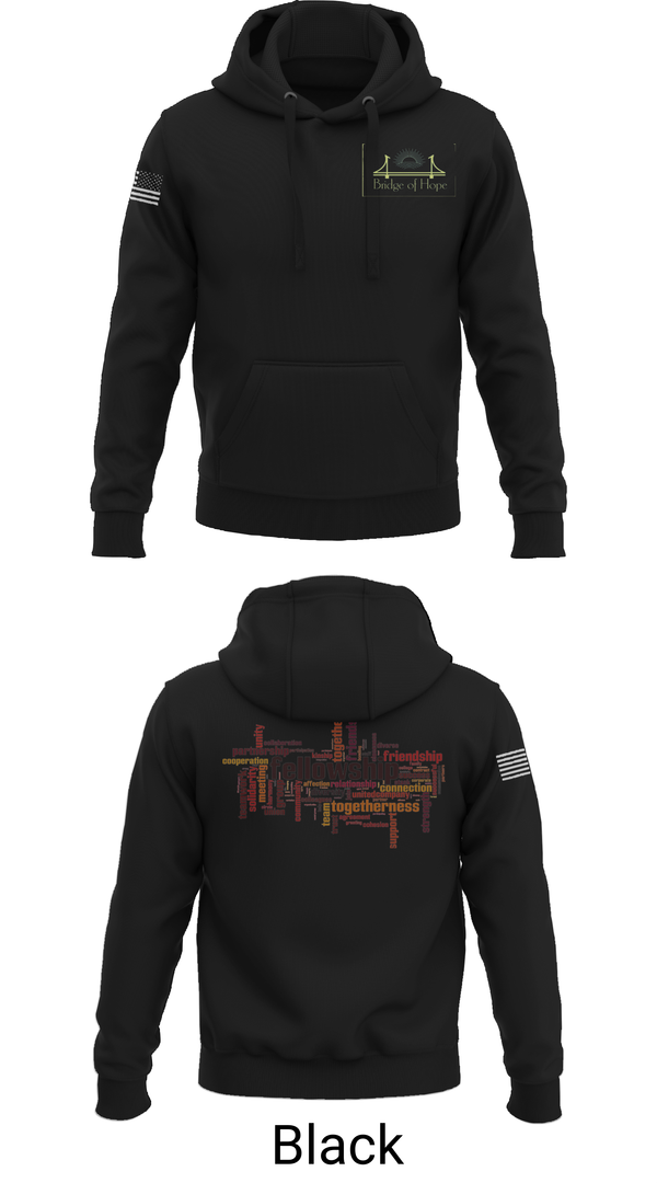Hoodie, Bridge of Hope, , Teamtime, Team time, sublimation, custom sports apparel, team uniforms, spirit wear, spiritwear, sports uniforms, custom shirts, team store, custom team store, fundraiser sports, apparel fundraiser