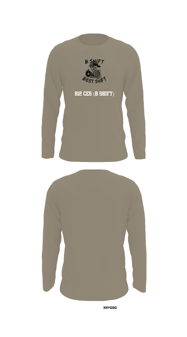 Long Sleeve Performance Shirt, 812 CES (B shift), Air Force, Teamtime, Team time, sublimation, custom sports apparel, team uniforms, spirit wear, spiritwear, sports uniforms, custom shirts, team store, custom team store, fundraiser sports, apparel fundraiser