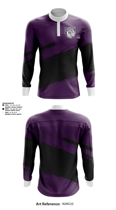 Douglass Fighting Indians Cheer 4688146 Quarter Zip Jacket - 1