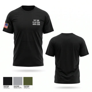 Old School Cotton Feel Shirt, 1-67 AR, 51st ESB, 40th ESB, Army, Teamtime, Team time, sublimation, custom sports apparel, team uniforms, spirit wear, spiritwear, sports uniforms, custom shirts, team store, custom team store, fundraiser sports, apparel fundraiser
