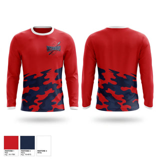 Long Sleeve Performance Shirt, Okeeheelee Warriors, Baseball, Teamtime, Team time, sublimation, custom sports apparel, team uniforms, spirit wear, spiritwear, sports uniforms, custom shirts, team store, custom team store, fundraiser sports, apparel fundraiser