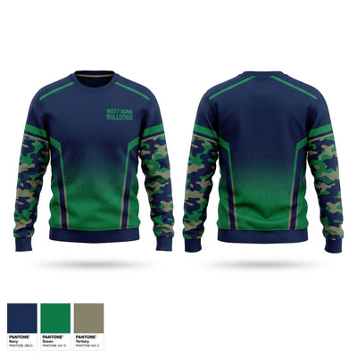 West bend bulldogs Crew Neck Sweatshirt - 1