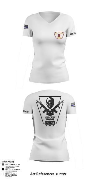 Women's Short Sleeve Vneck Shirt, Erie police department, Police, Teamtime, Team time, sublimation, custom sports apparel, team uniforms, spirit wear, spiritwear, sports uniforms, custom shirts, team store, custom team store, fundraiser sports, apparel fundraiser