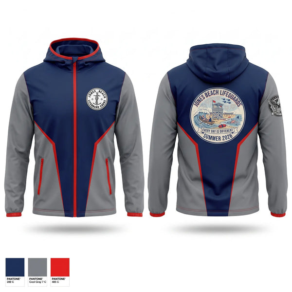 Windbreaker, Jones Beach Lifeguard Corp, , Teamtime, Team time, sublimation, custom sports apparel, team uniforms, spirit wear, spiritwear, sports uniforms, custom shirts, team store, custom team store, fundraiser sports, apparel fundraiser