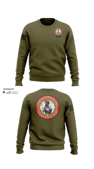 Crew Neck Sweatshirt, IOC 4-26, Marines, Teamtime, Team time, sublimation, custom sports apparel, team uniforms, spirit wear, spiritwear, sports uniforms, custom shirts, team store, custom team store, fundraiser sports, apparel fundraiser