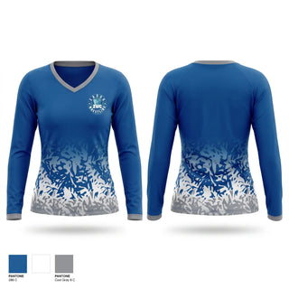 Womens Long Sleeve Vneck Shirt, Zadok Wrestling Club, Wrestling, Teamtime, Team time, sublimation, custom sports apparel, team uniforms, spirit wear, spiritwear, sports uniforms, custom shirts, team store, custom team store, fundraiser sports, apparel fundraiser